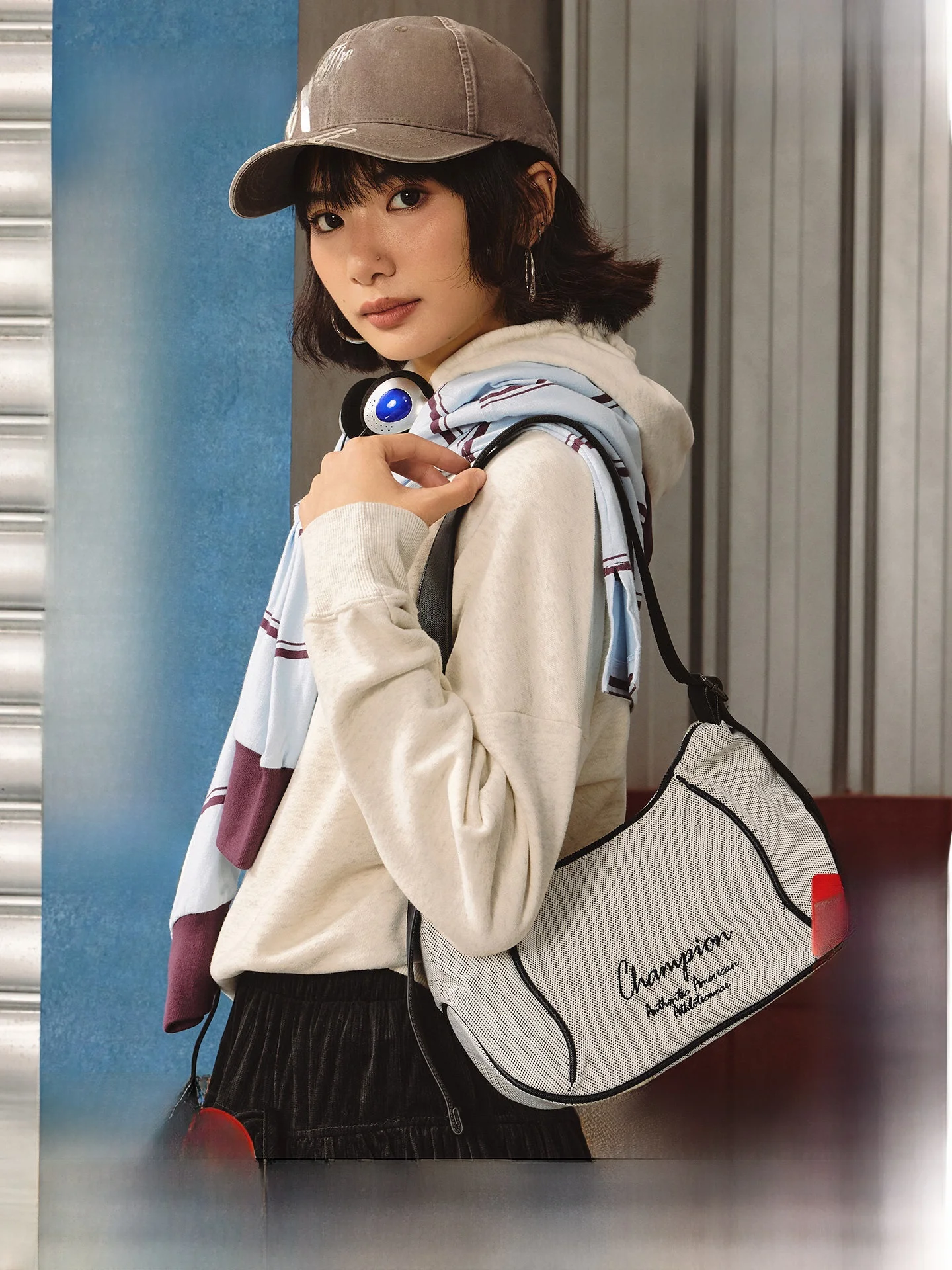 

25. Faionable Color Blo Холщовая сумка для подмышек, сумка через плечо в стиле ретро, повседневная тканевая сумка среднего размера