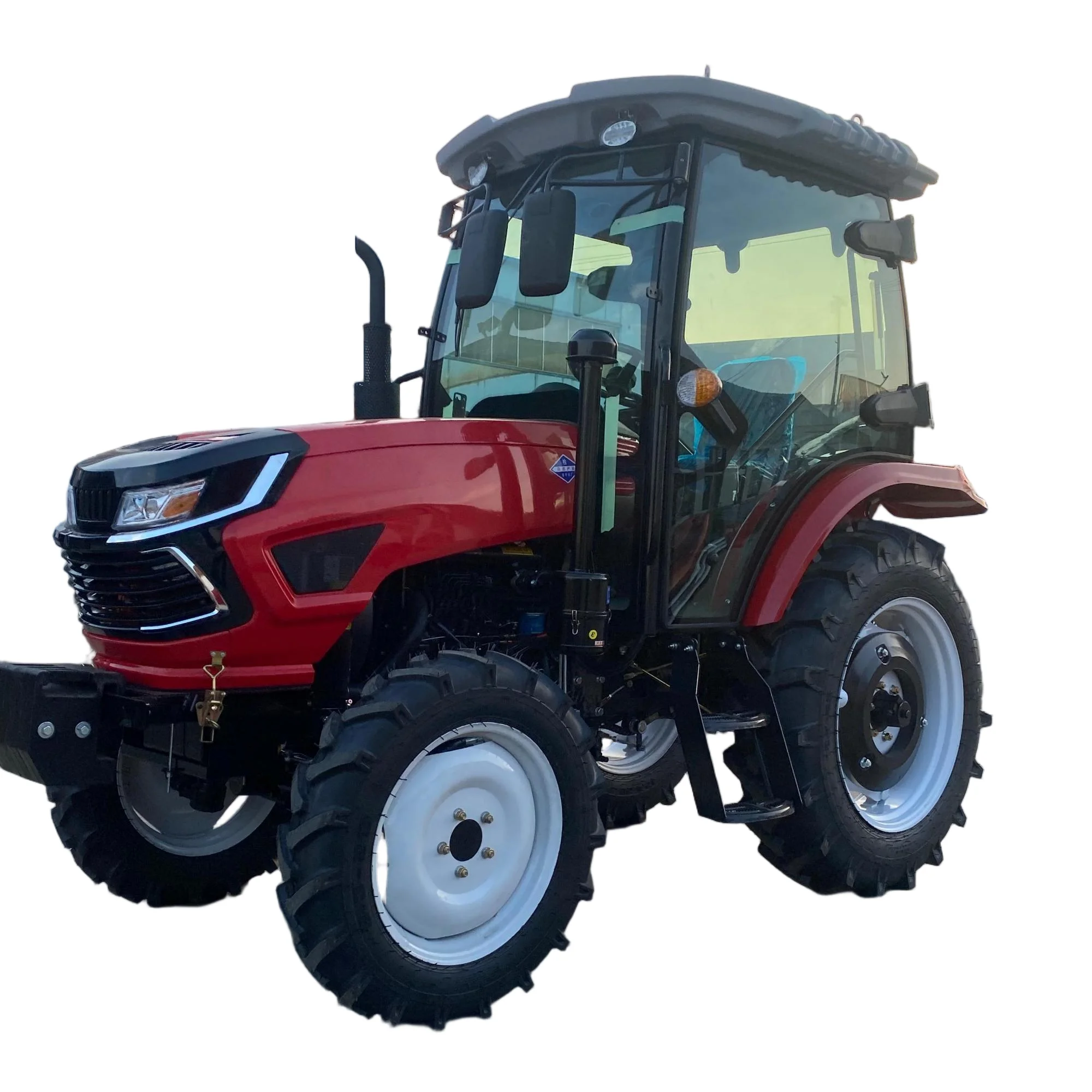 504 50HP 4WD Diesel Farm Tractor with Full Cabin, CE Certified Agricultural Wheel Tractor Factory Direct Supply