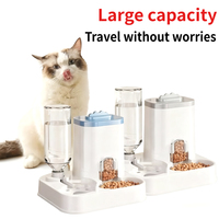 Automatic Feeder Dog Cat Food Bowl With Water Fountain Large Capacity Pet Food Storage Dispenser Container Puppy Pet Accessories