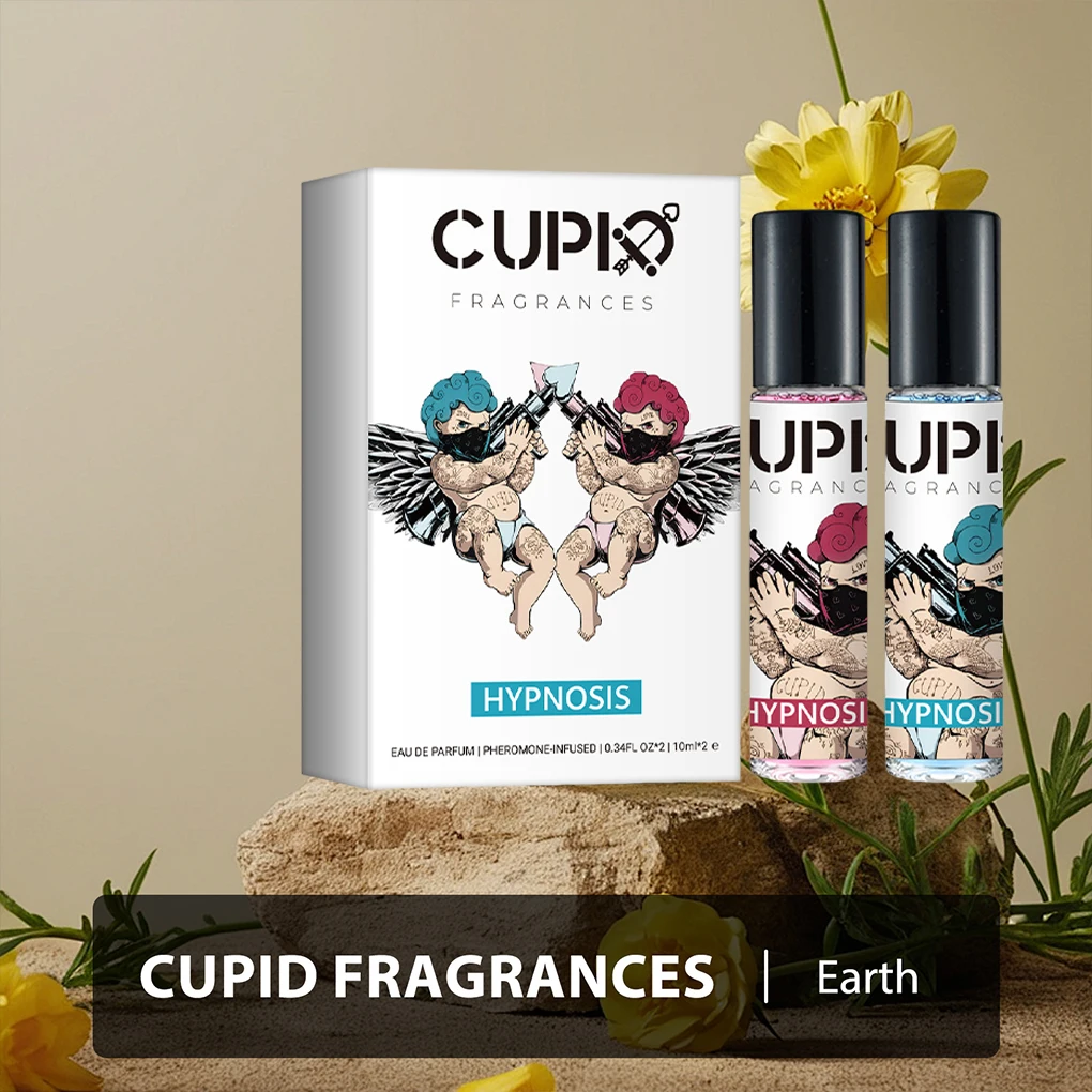 Cupido's 2in1 2*10ml Unisex Floral Gourmand Keulen feromonen Luxe geur voor moderne gentleman Wordt geleverd met draagbare parfums