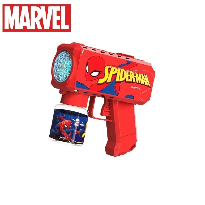 

Marvel peripherals Spiderman bubble gun boy gift electric handheld children blowing bubbles summer personality fashion toy glow