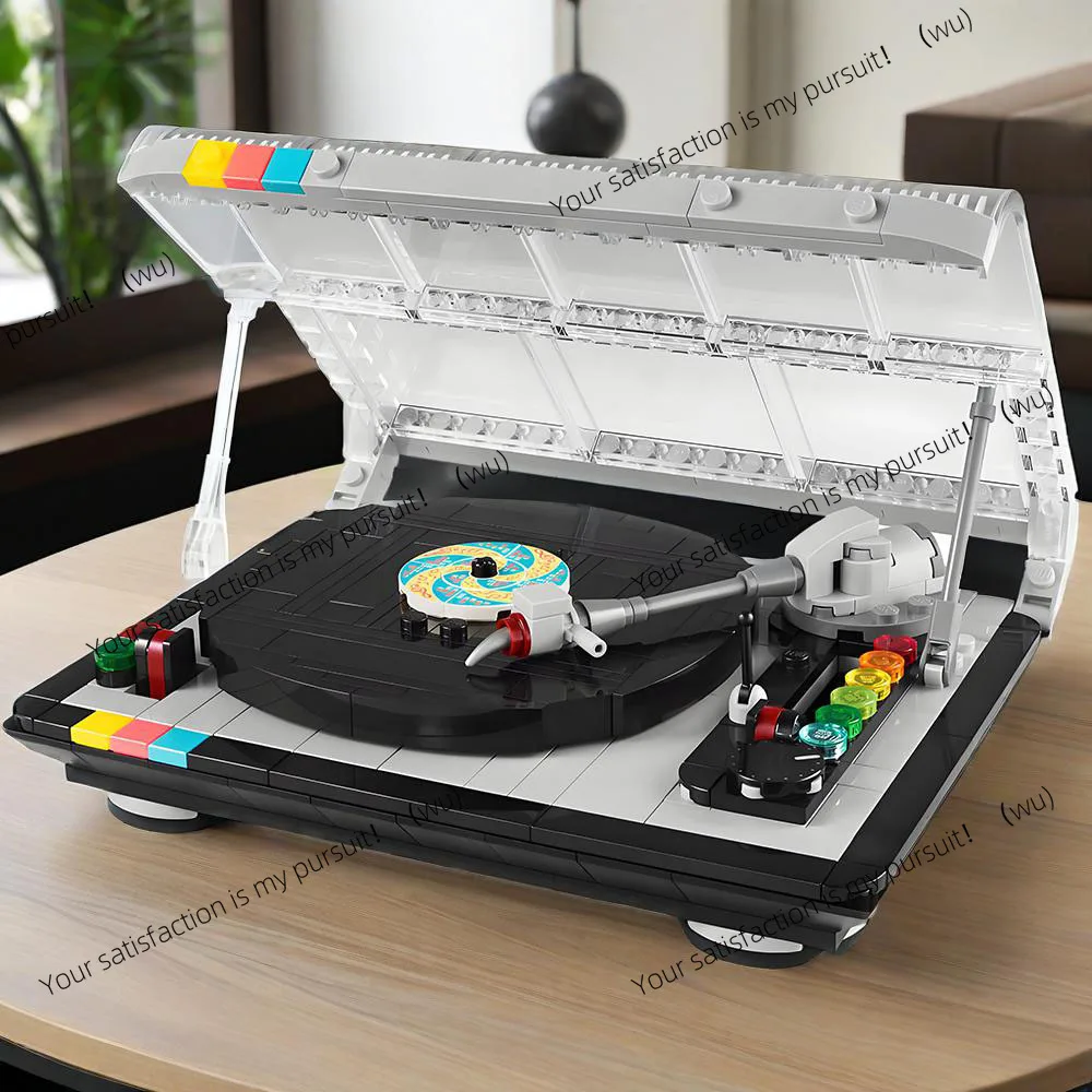 

MOC 310 шт. креативный ретро музыкальный автомат, строительный блок MOC, строительный блок, модель музыкального плеера, детская игрушка в подарок