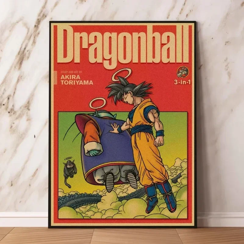 Dragon Ball Goku Gohan Vegeta Classic Retro Poster Bandai Anime HD Diamond Painting Art Print Wall Room Decoration Kids Gift