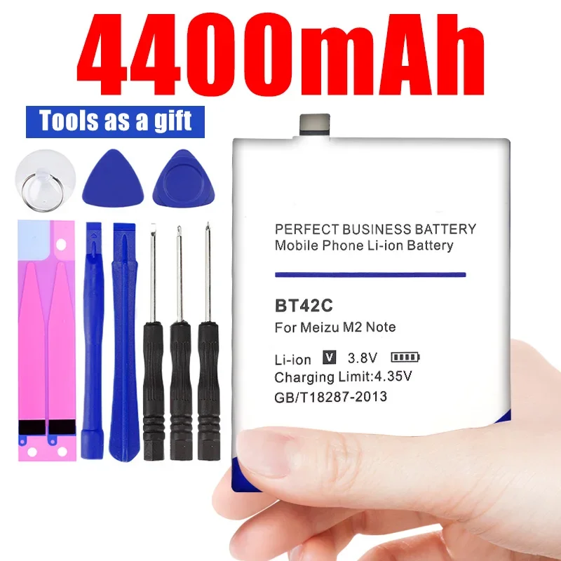 4400mah Bt42c Bt-42c Li-ion Phone Battery for Meizu M2 Note Meilan 2