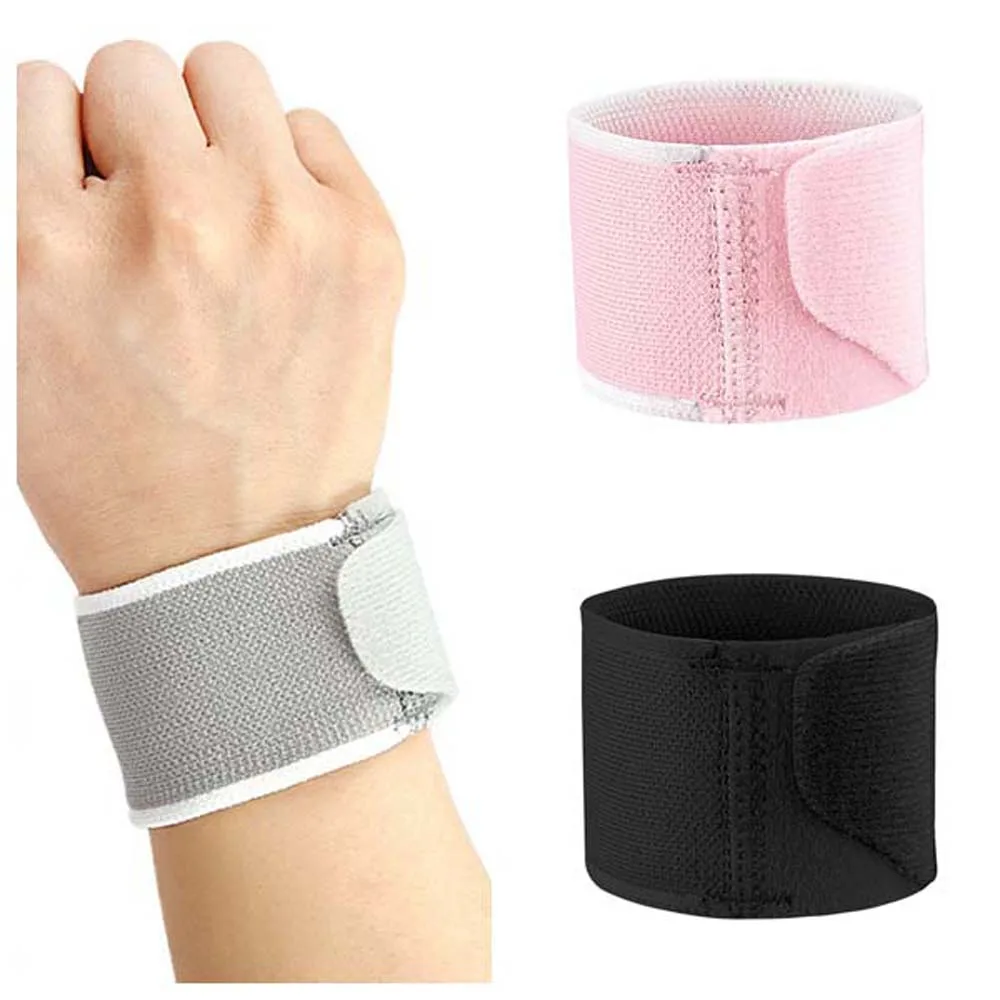 Wrist Protector Sweatband Black Pink Grey Yoga Bracelet Protector Wrist Support Tendinitis Compression Pain