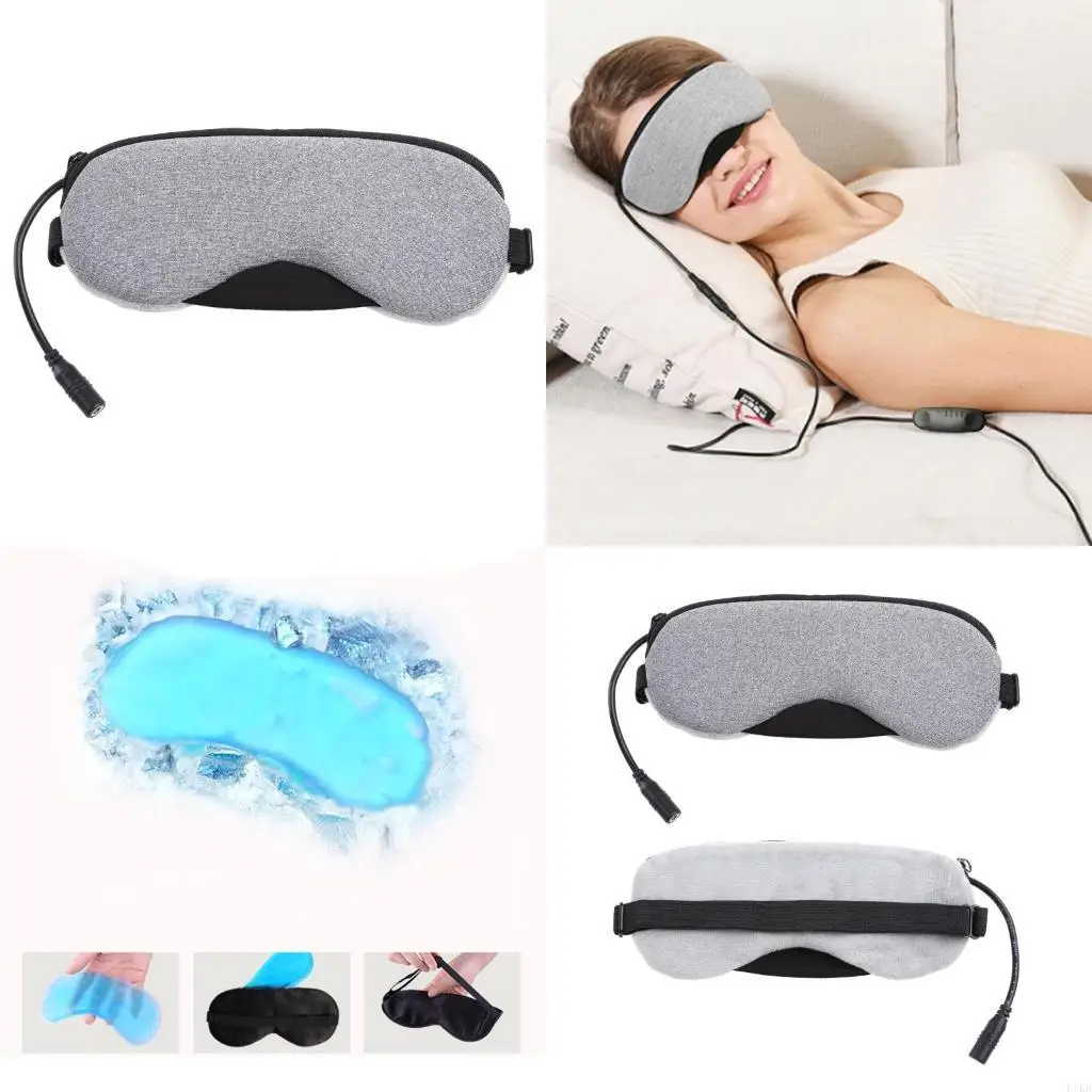 

Electric Heated Eye Mask for Sleeping USB Warm Steam Dry Eyes Masks Heating