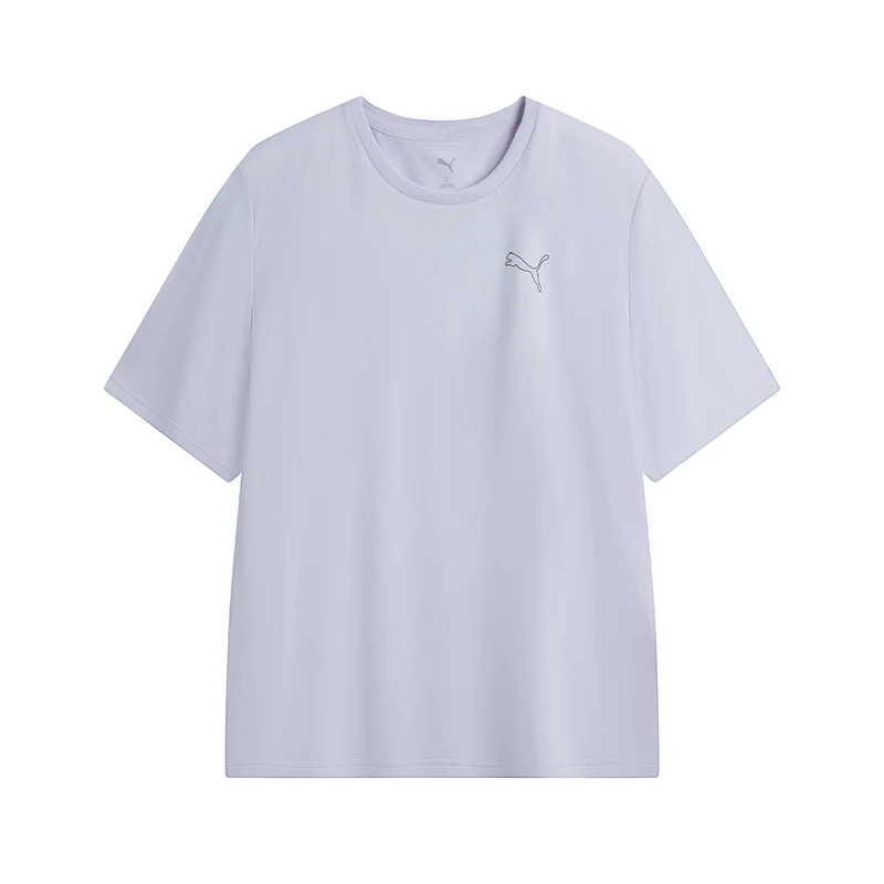 

Puma Голубая спортивная повседневная футболка с круглым вырезом и короткими рукавами, мужская и женская одежда 52740247