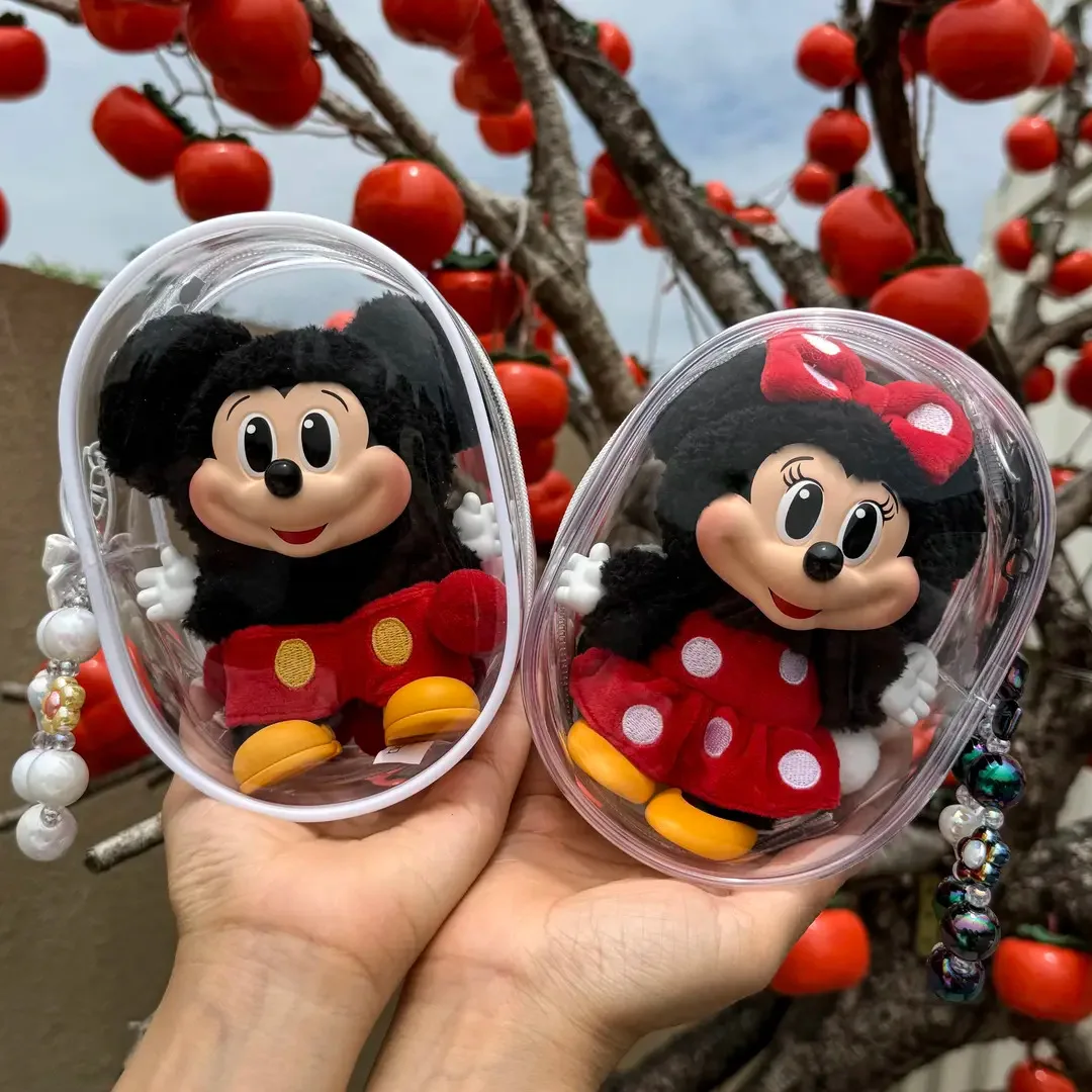 

Виниловая сумка для прогулочной куклы Dimoo, защитный чехол с подвеской, сумка для глухой коробки Минни, прозрачный защитный чехол для куклы Dimoo