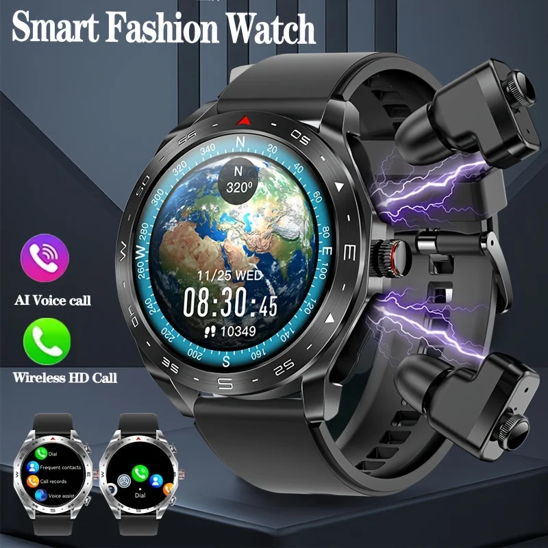 Smart Watch Men's New 5.0 Bluetooth Call 400mAh Large Capacity Battery 360 * 360 Resolution HD Screen Sports Fitness Watch 