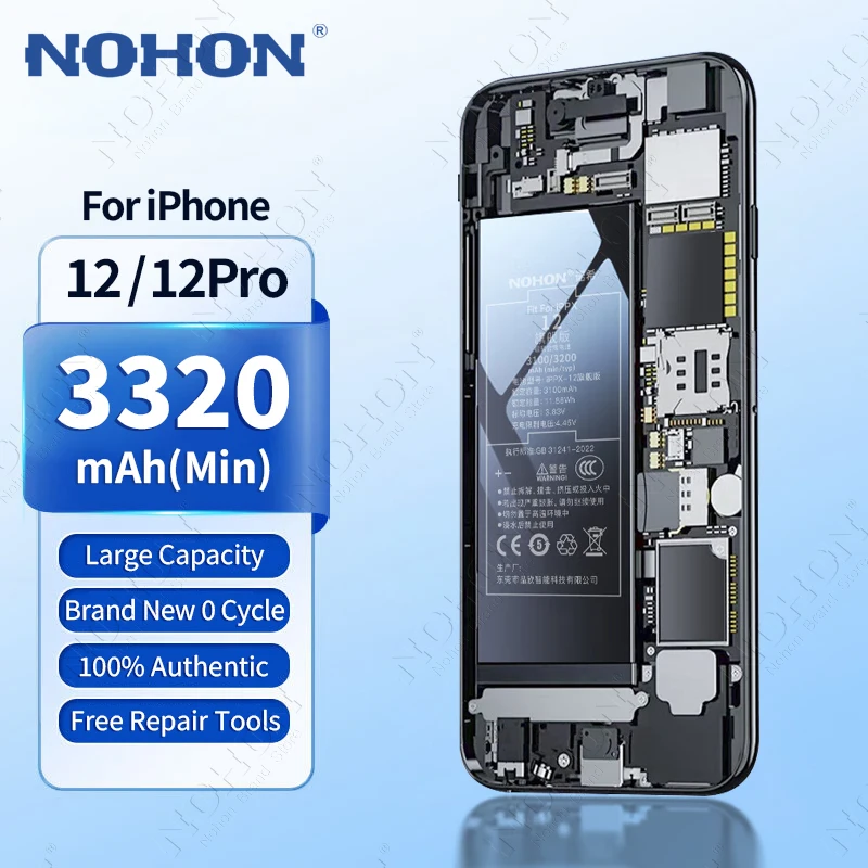 NOHON Replacement Battery for APPLE iPhone 16 15 14 13 12 11 X XR