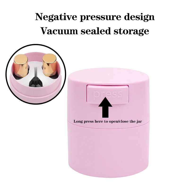 1 個色まつげ接着剤貯蔵タンクホルダーコンテナ接着剤スタンド密封された保存瓶活性化密封ボックス 4 セルコンテナ