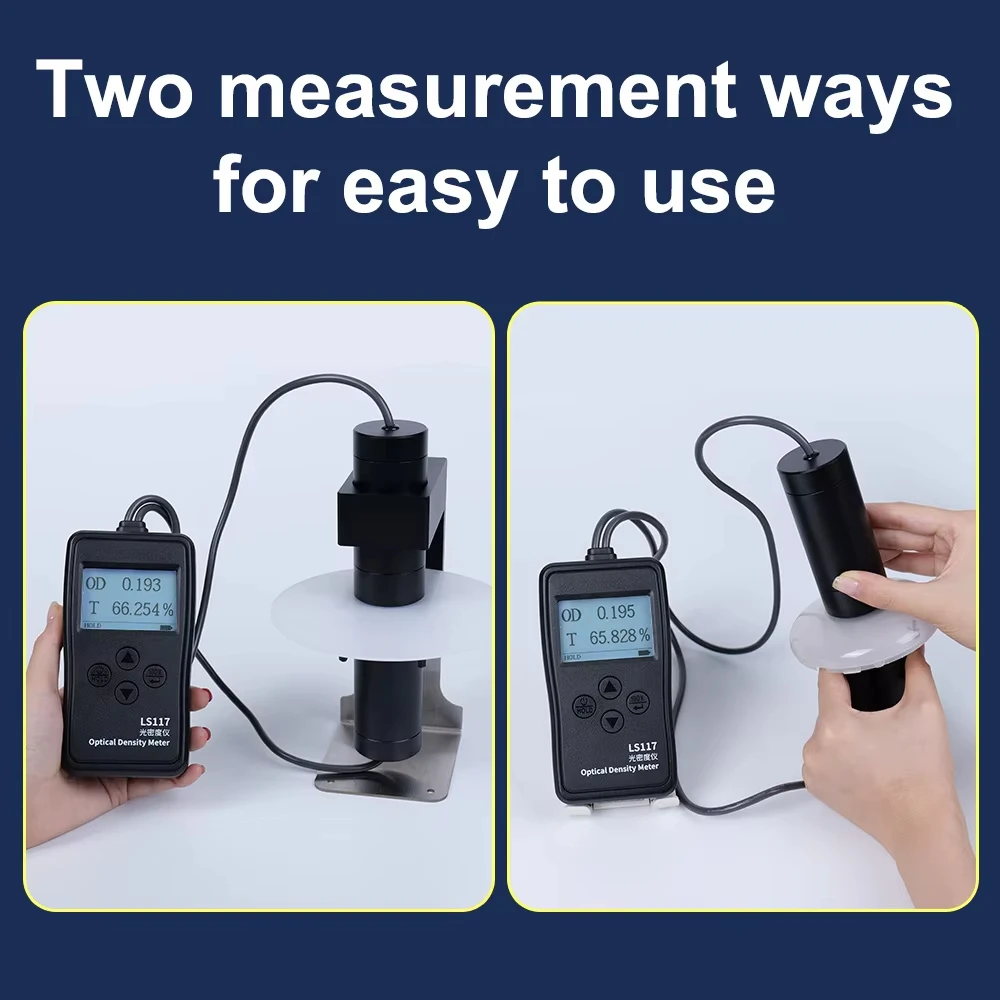 

LS117 Digital Optical Density Meter Value OD Lampshade Visible Light Transmittance Measurement Transmission Meter for Lab Use