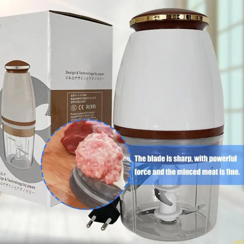 A0NC効率的なキッチンフードカッターポータブル電気肉グラインダー日常の調理ニーズに合わせて野菜カッターを使いやすい