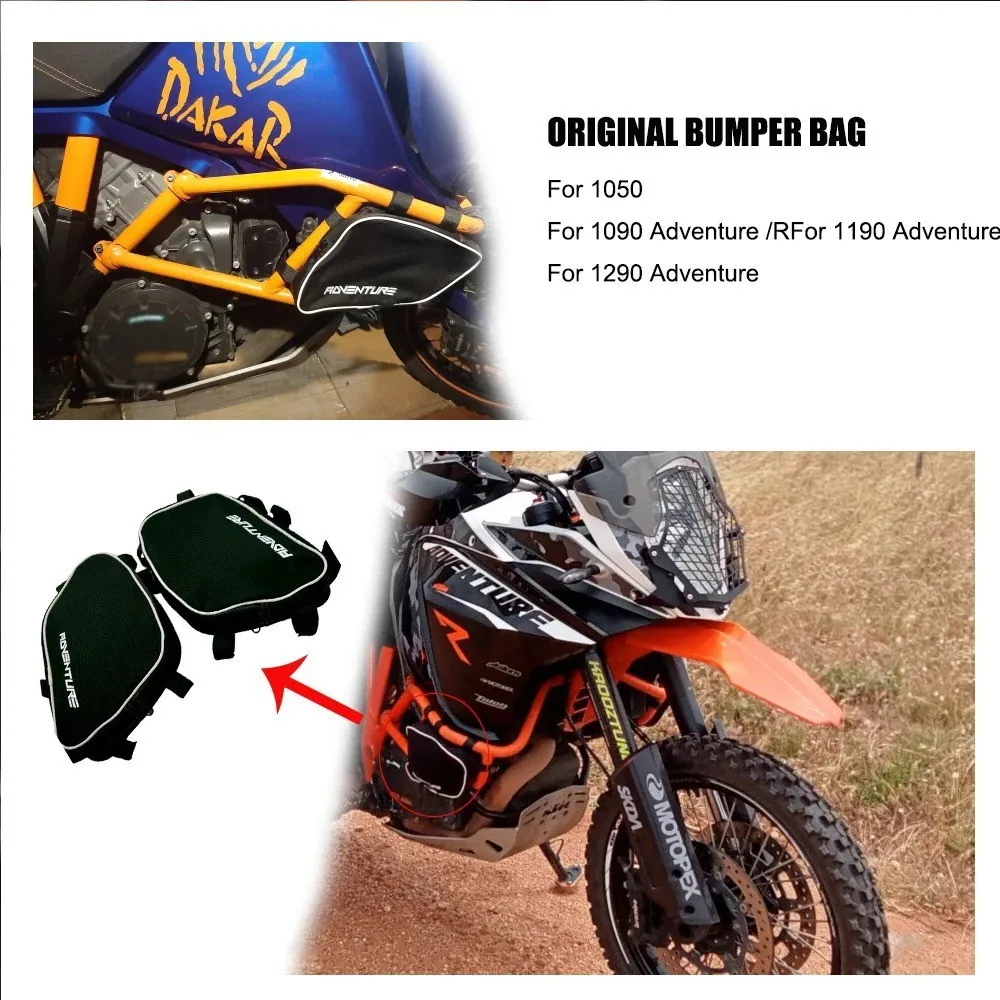 أكياس تخزين المصد لـ 1050 Adventure R 1190 1090 Adventure 1290 Super Adventure Crash Bars Bag