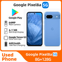 Google Pixel 8a  Android 5G 128GB ROM 8GB RAM 6.1inch OLED NFC Google Tensor G3 Octa Core Pixel8A Original Used Phone