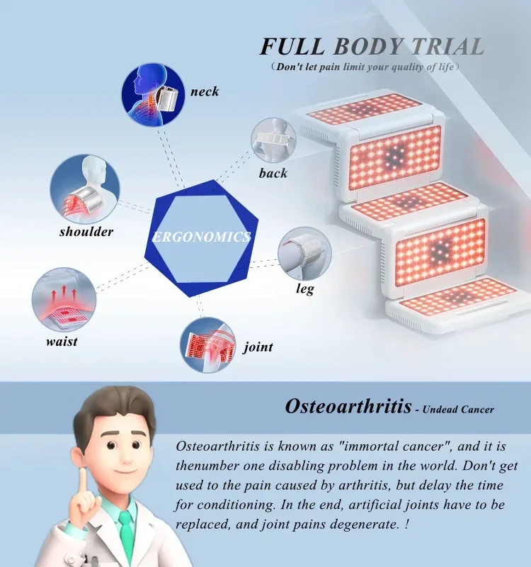 High Penetrating Laser Red Light Healing Device Low Level Laser Therapy for Wound Recovery