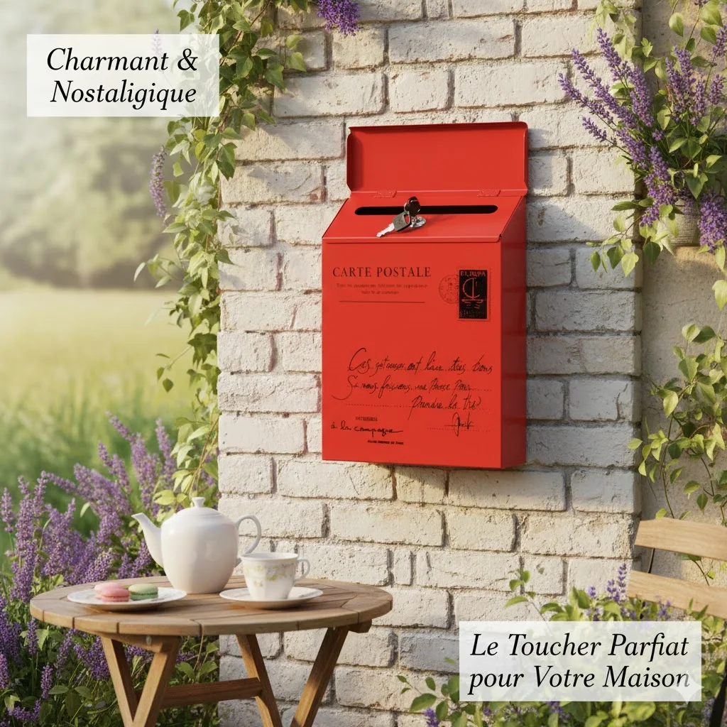 

Винтажный металлический почтовый ящик для настенного крепления, ретро-почтовый ящик в европейском стиле для украшения дома и сада, декоративный ящик для хранения