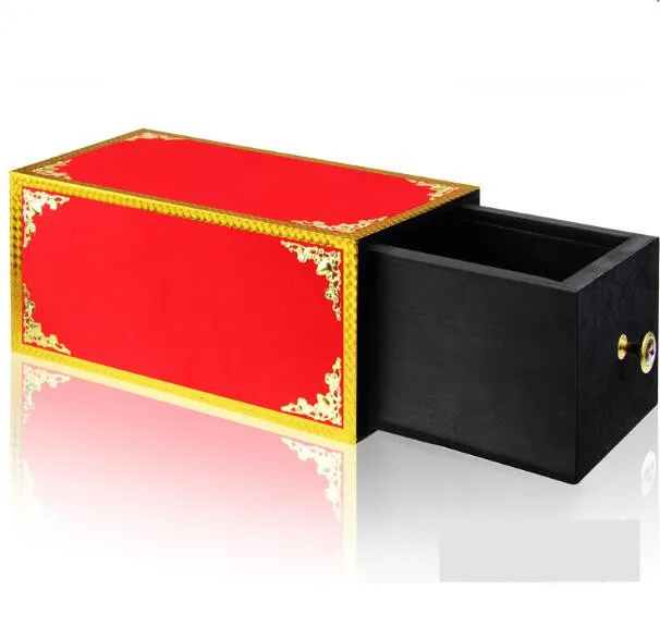 Transparent/ Wooden Drawer Box Magic Tricks Funny Stage Magia Production Items Box Appearing Magica Illusions Gimmick Props