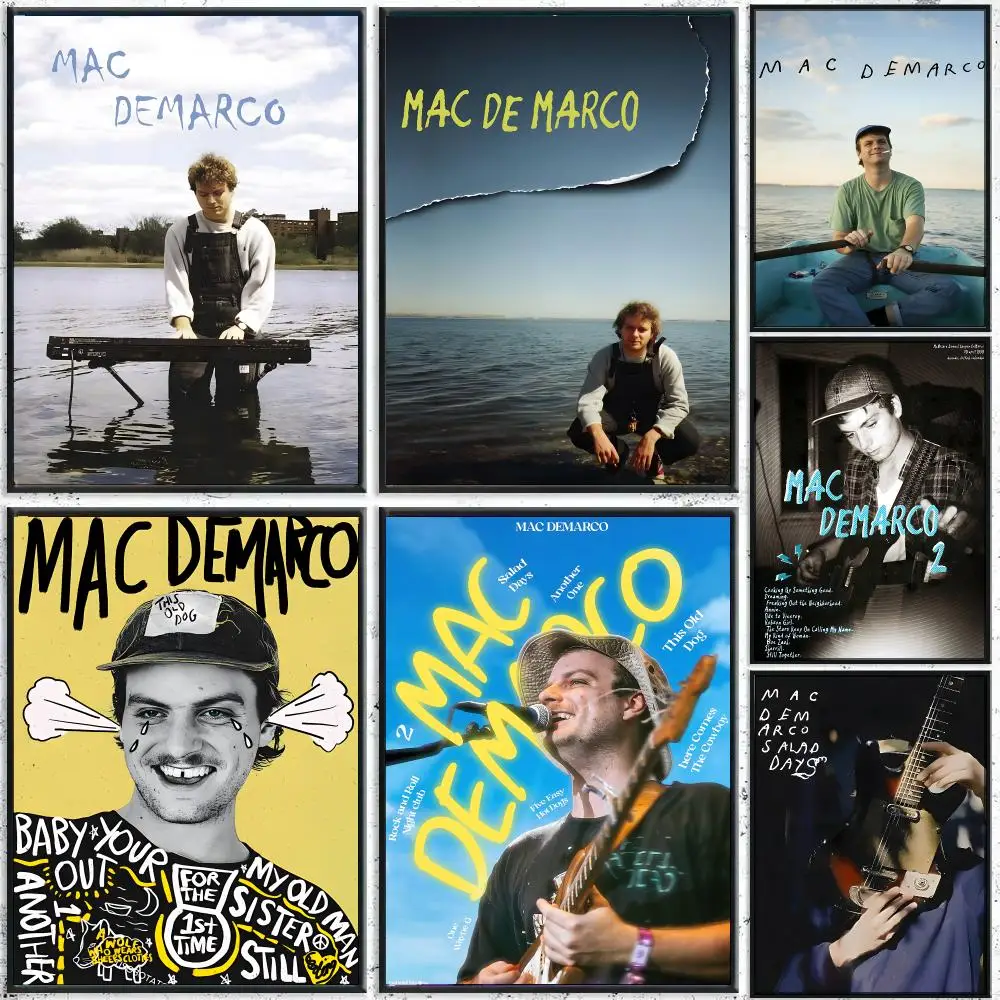 Rock Singer M-Mac D-Demarco Poster HD Waterproof Wall Decal for Study, Living Room & Garage, Great Gift for Fans