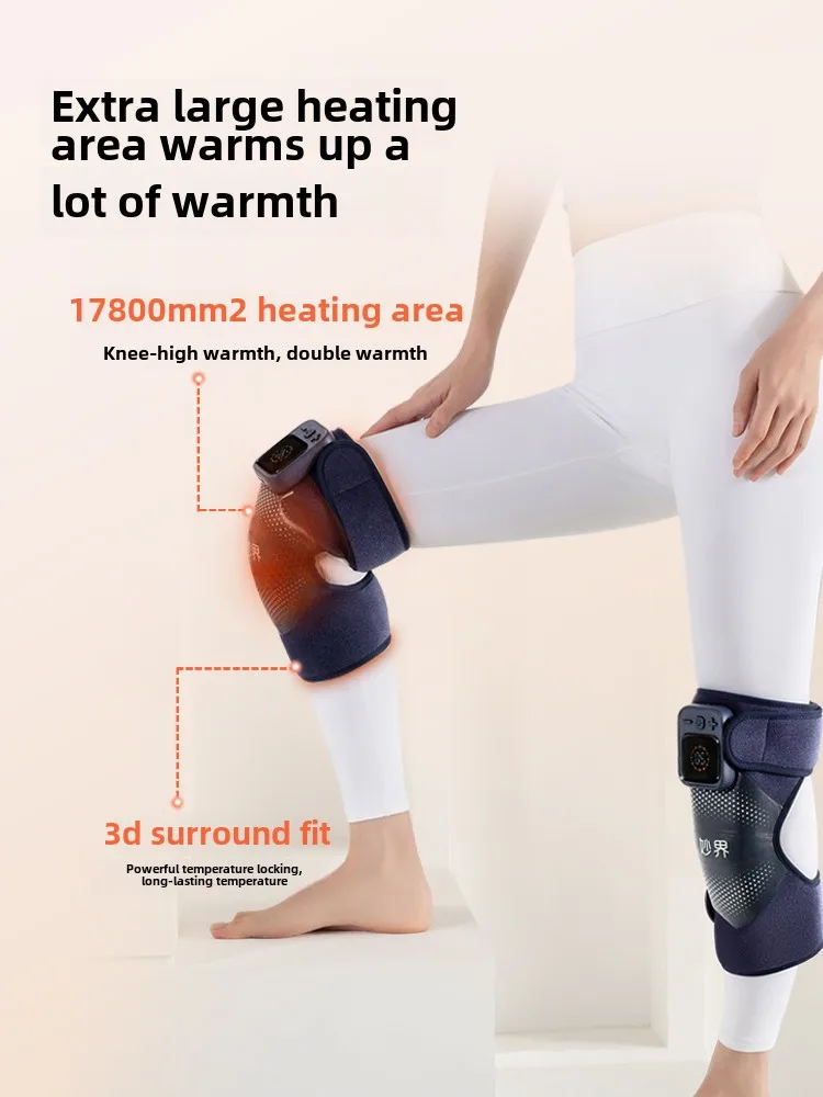 F2 Electric Heated Wormwood Knee Support Wrap Hot Compress Knee Pad For Men Women Warm Care