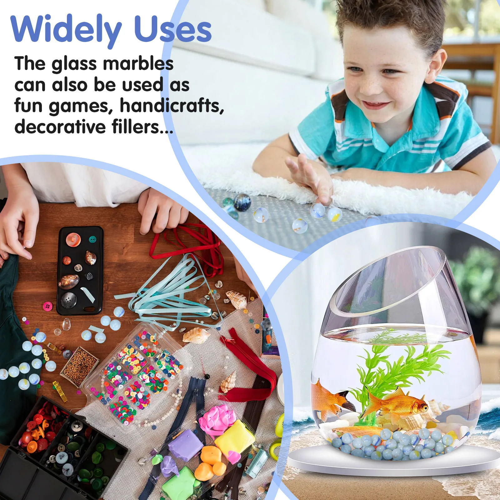 50 قطعة من الرخام الزجاجي الحليب الأبيض منقوشة 16 مللي متر السلس الكراك الحرة للأطفال Crafts بها بنفسك الحرف الزجاجية الملونة الرخام السائبة #2