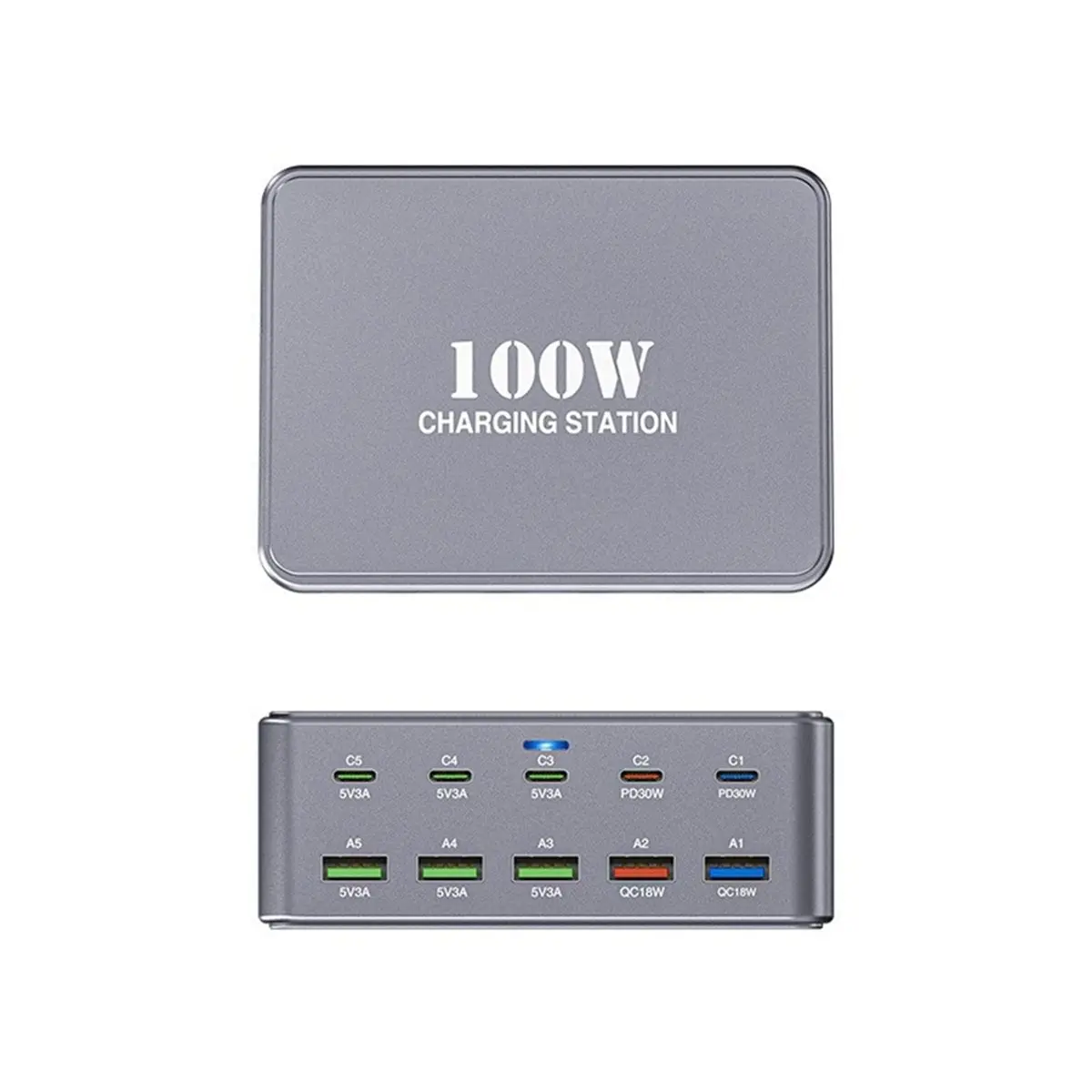 

Цифровое зарядное устройство Digital Essentials 100 Вт USB Type-C для настольного телефона, быстрое зарядное устройство PD, адаптер питания для планшетов и ноутбуков, для путешествий, с вилкой стандарта ЕС