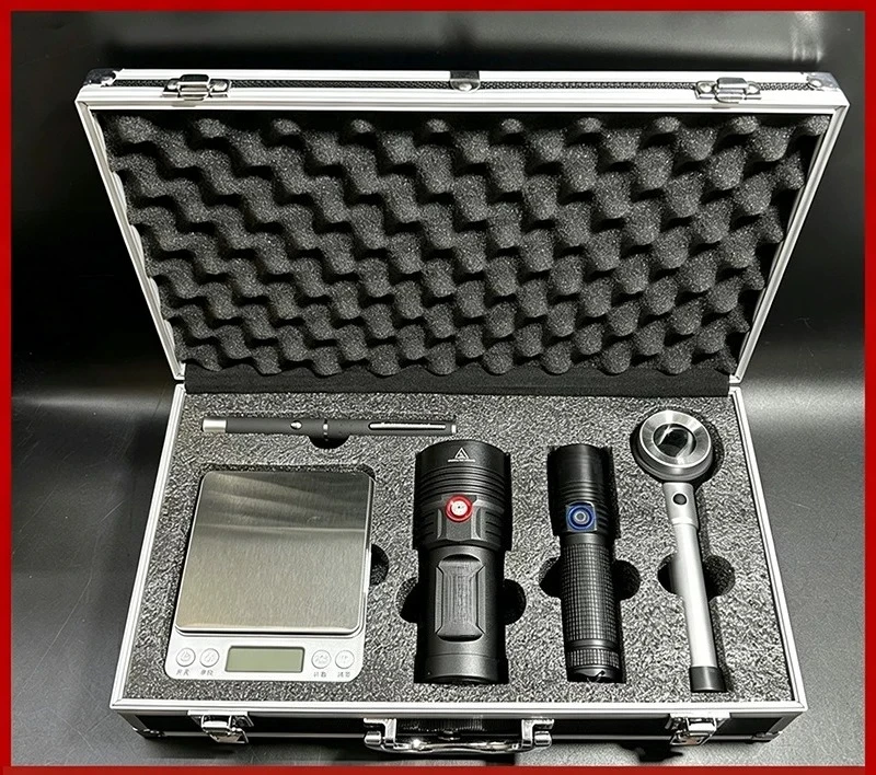 Rechargeable Bright Flashlight Wine Inspection Tool Kit, Check Wine Bubble & Drilling for Liquor Collection