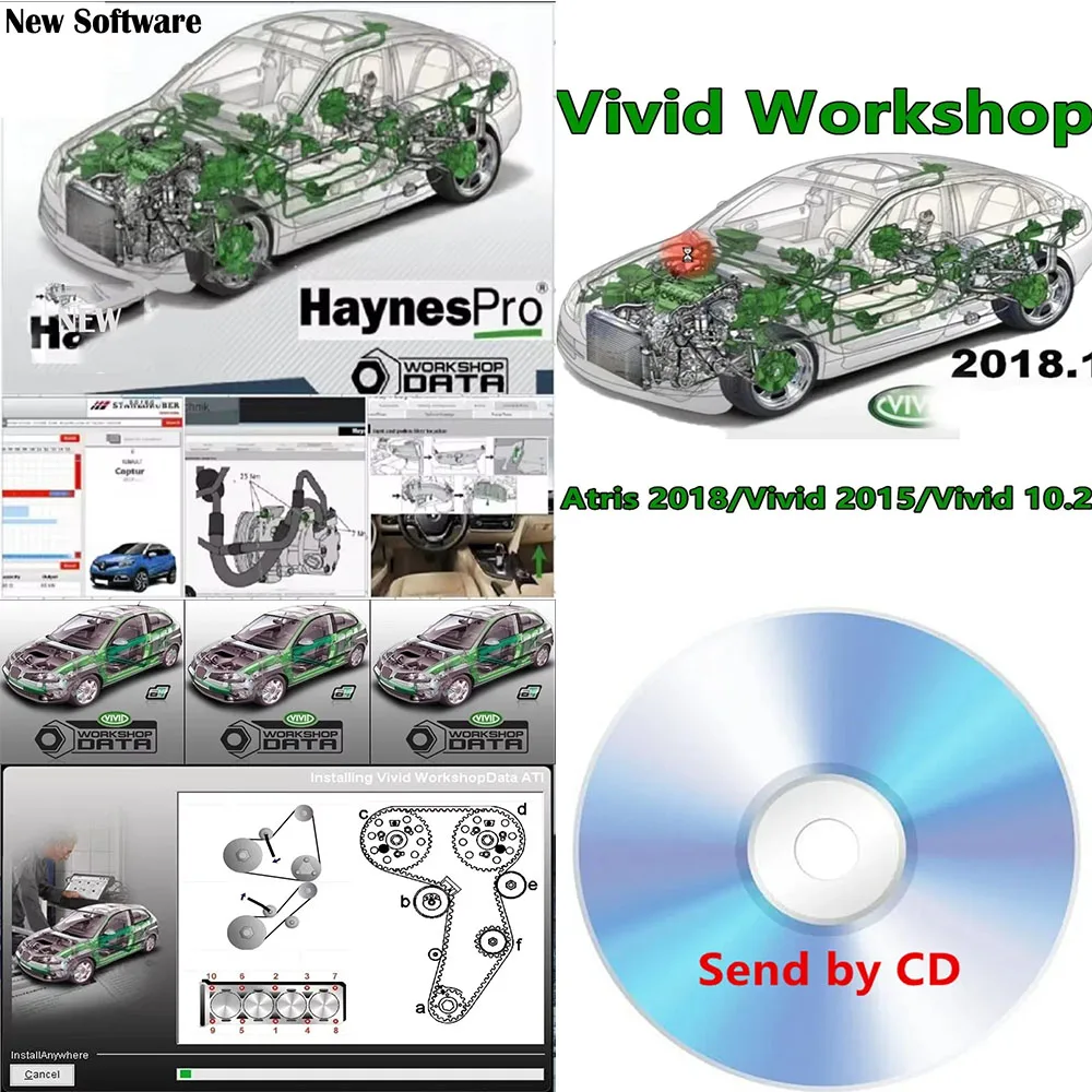 2024 Hot Automotive vívido 2018 Atris-Technik Vivid Workshop DADOS+ HAYNES PRO 2015 Nieuwste versie Vivid 2015.1 (Atris-Technik)