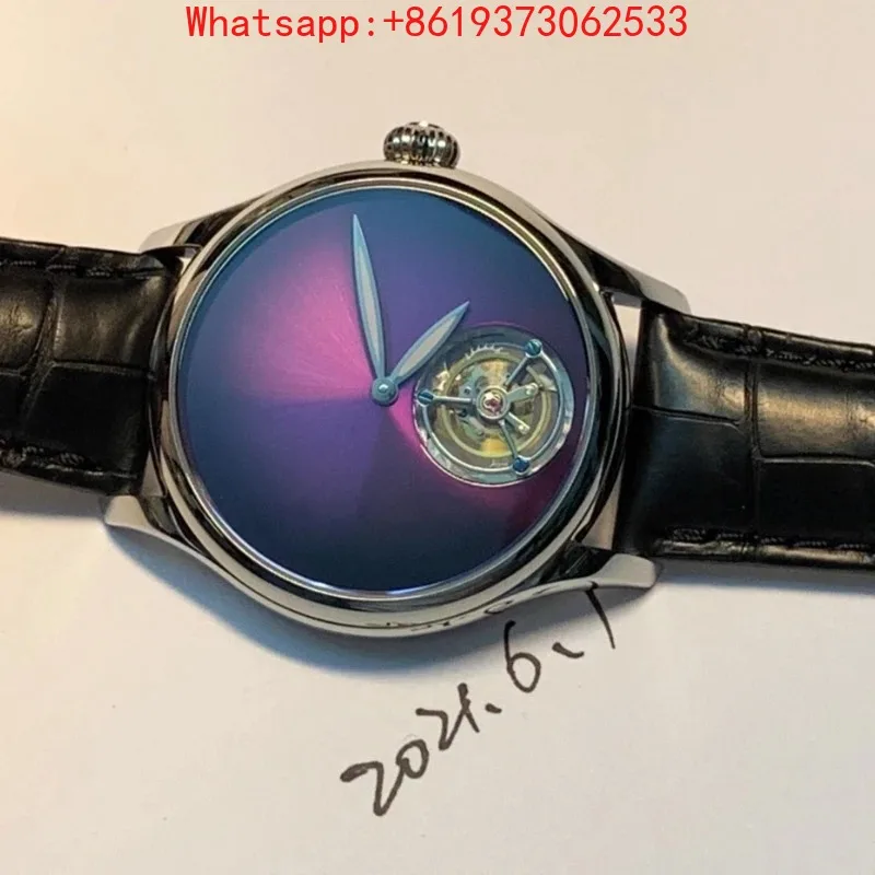 

Часы ST8230 Co-Axial Tourbillon! Американские часы из кожи аллигатора! Мужские часы с сапфировым стеклом, 42 мм