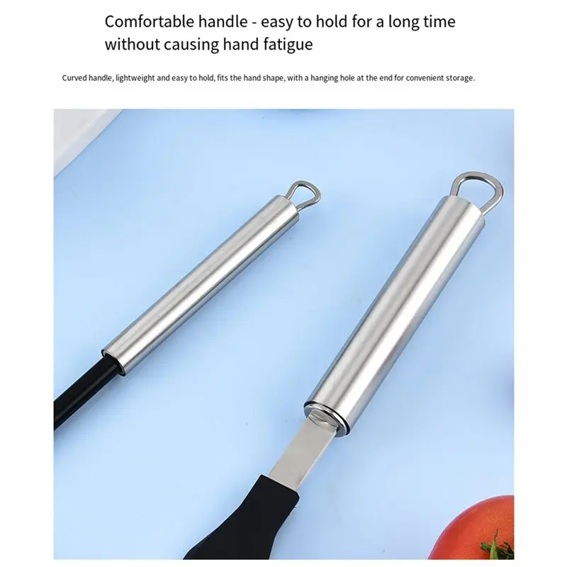 ABUN Crepe Spreader & Spatula Set, T-Shape Crepe Tool, Stainless Steel Pancake Maker Spatula, for Crepes, Pancakes, Omelets