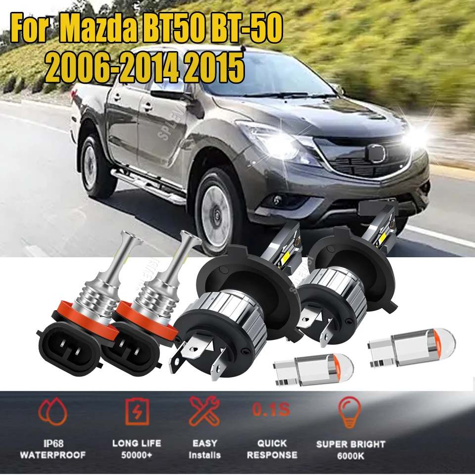 

12 В CSP светодиодные противотуманные фары с беспроводным прямым подключением, замена для Mazda BT50 BT-50 2006 2007 2008 2009 2010 2011 2012-2015