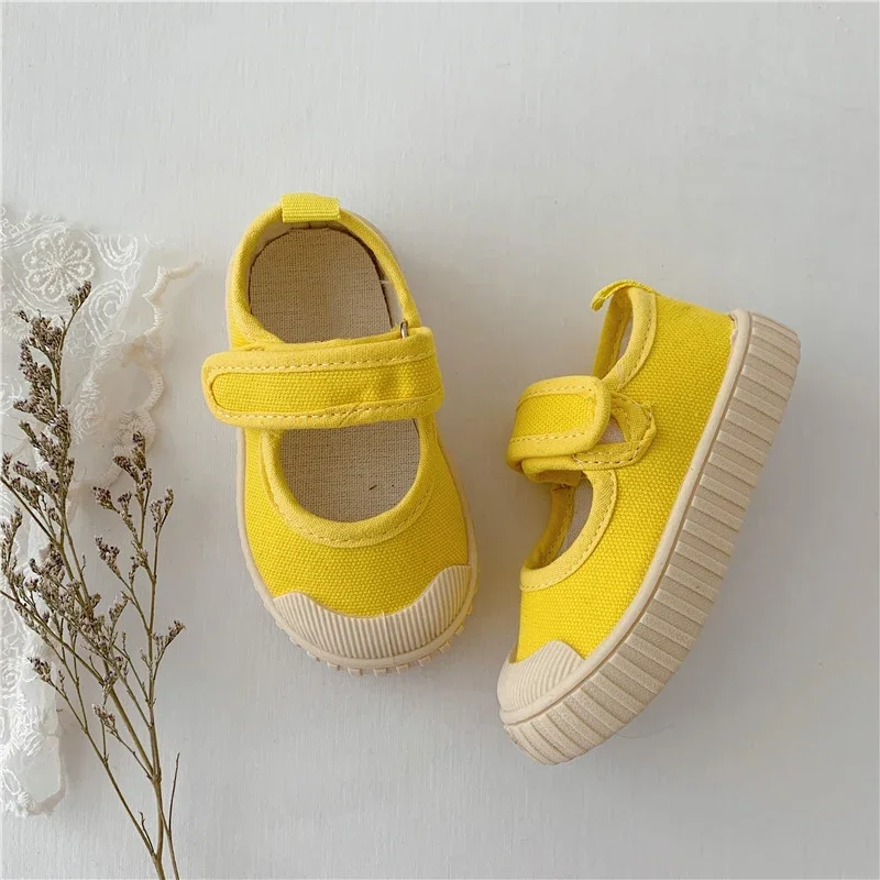 Kids Canvas Shoes Girls Casual Shoes 1-12 Years Old - 2022 Autumn Children Walking Shoes