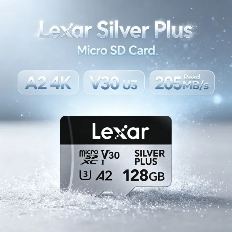 lexar-silver-plus-micro-sdカード-sdxc-a2-64gb-128gb-256gb-512gb-1tb-4k-v30-u3-読み出し速度205mb-s-steamdeck用tfメモリカード