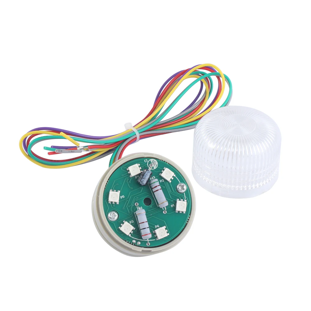 DC 12V 24V 小信号警告灯 3 色緑赤黄インジケータ LED セキュリティアラーム点滅/ブザー付き常時点灯
