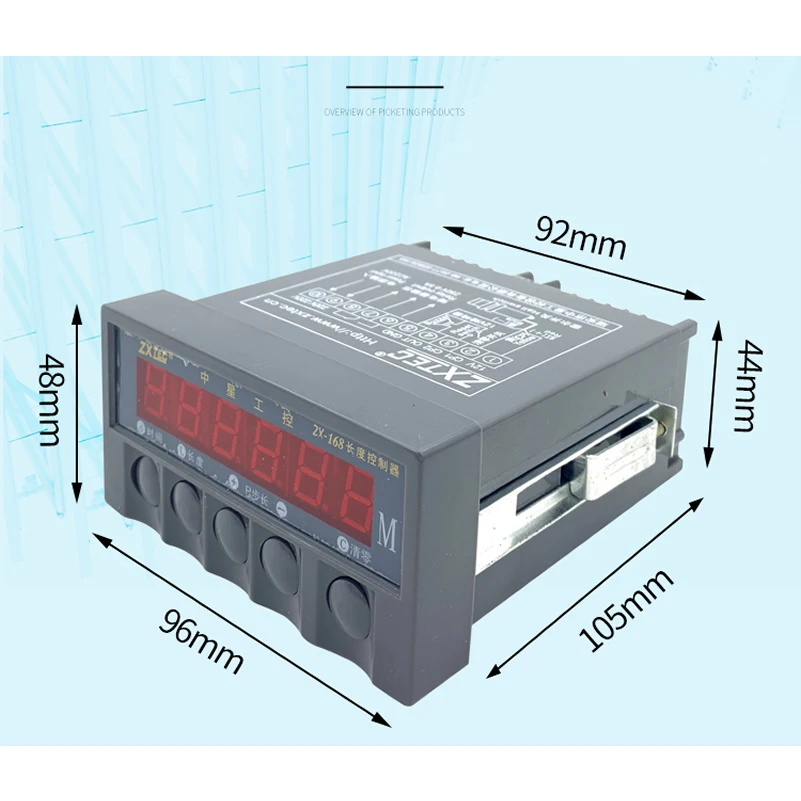 ZXTEC ZX-168 Length Controller Prefabricated Programmable Printing Machine Quantity Meter Counter