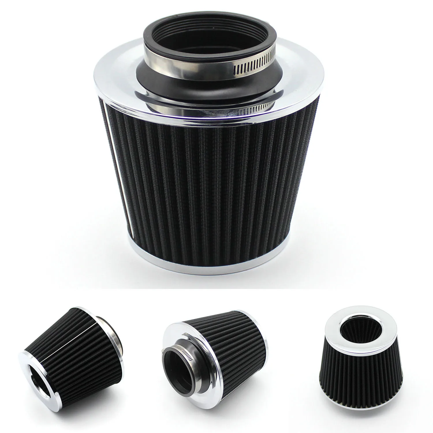 Yubao 76MM Universal Auto-Tuning Hochleistungs-Pilzkopf-Luftfilter Ansaugkit für Kfz-Teile Kaltluft-Aluminiumrohr-Kit – Detail 16