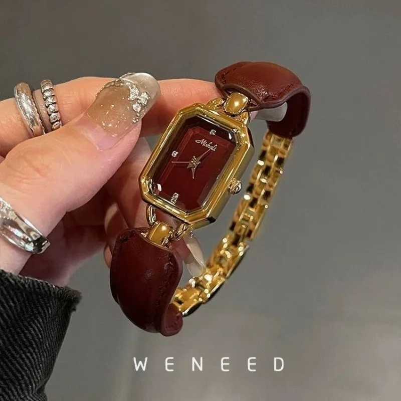 

Retro Square Watch Women's Light Luxury Niche 2026 New Women's Genuine Brand Bracelet Women's Watch