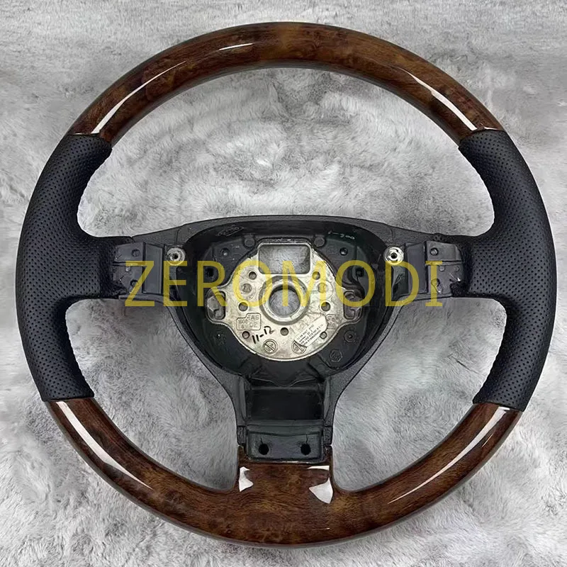 Wood Steering Wheel Suitable For Golf 7 7.5 GTI MK7,No Optional Shift Paddles, Sporty Style, Car Accessories