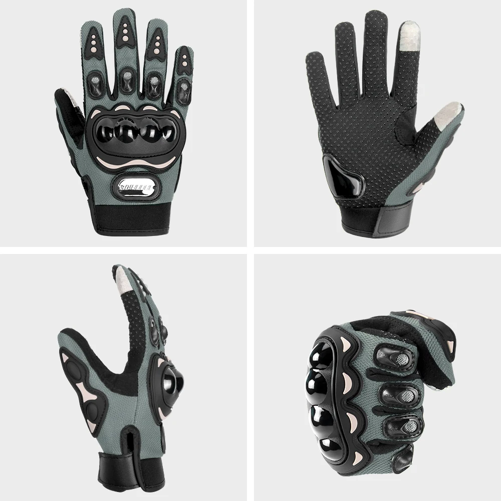 Motorcycle Gloves Four Seasons Lady Touch Screen Motocross Breathable Racing Gloves Motorbike Bicycle Cycling Riding Glove Men