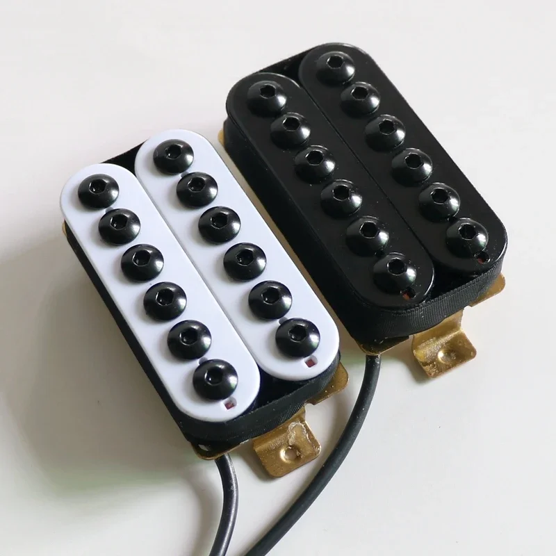 With Demo Donlis 9mm hex pole screws humbucker guitar pickups in white black and zebra colors