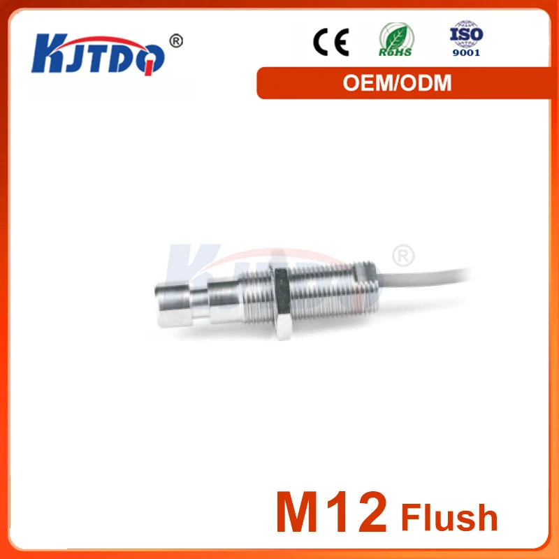 M12 Shielded PNP NPN Sn 2mm 43mm Long 12V High Pressure Inductive Proximity Sensor Standard Size