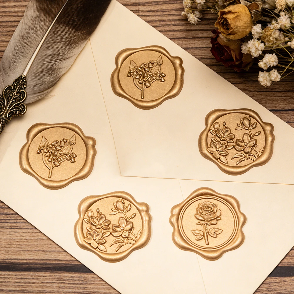 40 Buah Stiker Segel Lilin Bun - Wax Seal Stamp Set ulasan dan harga