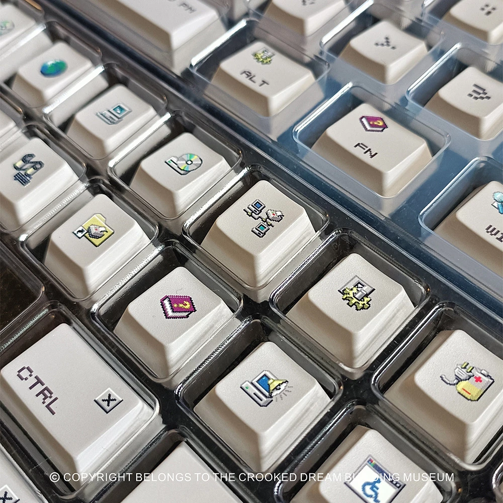 95 theme keycap PBT original five-sided hot sublimation 134 keys feeling full cross shaft universal