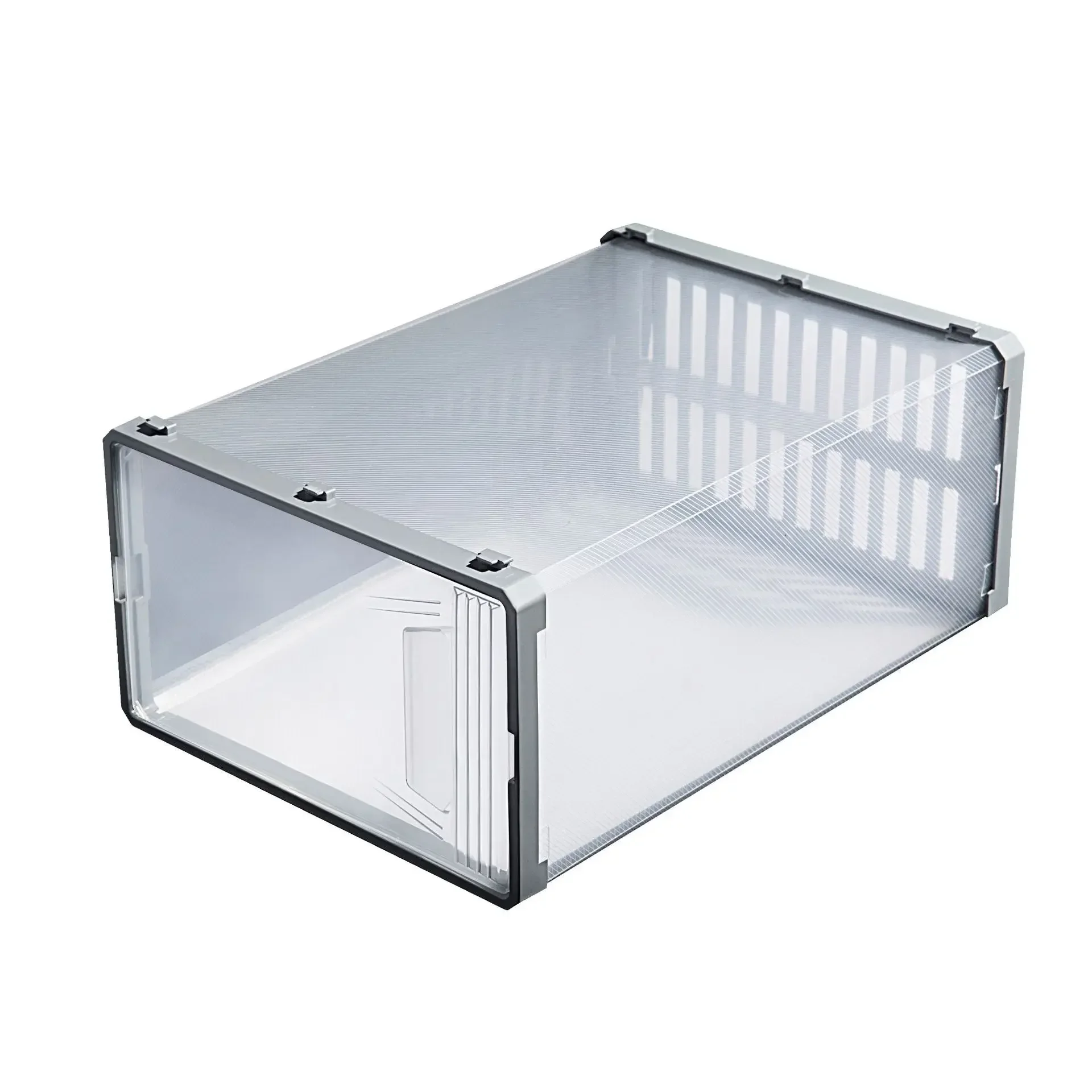 Shoe Storage Box Office Transparent Plastic Shoe Box Dustproof Moisture-Proof Storage Japanese Clamshell Drawer Type Simple