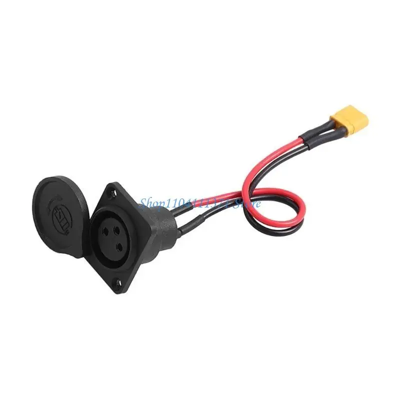 

P9FC Light Weight 3 Pin Female Plug Charging Port Electric Scooter Power Input Port