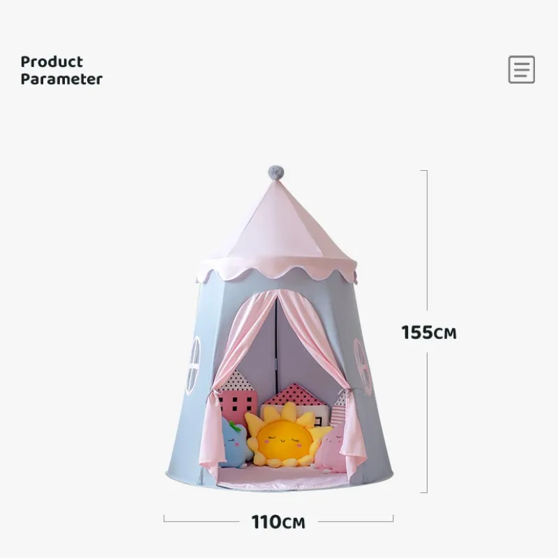 Large Teepee Tent for Kids Folding Toy Tent Children Play House Princess Castle Children Outdoor Gifts Toys Tent Castle