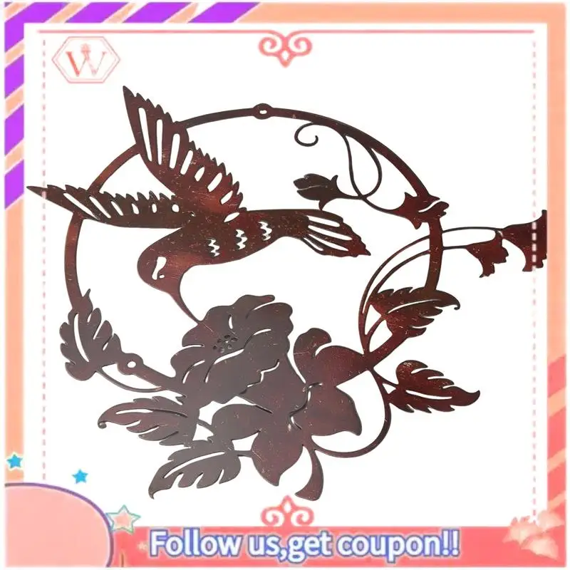 Upgraded Iron Art Bird Wall Decor Garden Fence Lawn Hotel Wall Sculpture Ornaments Vintage Ornament For Indoor Outdoor Home