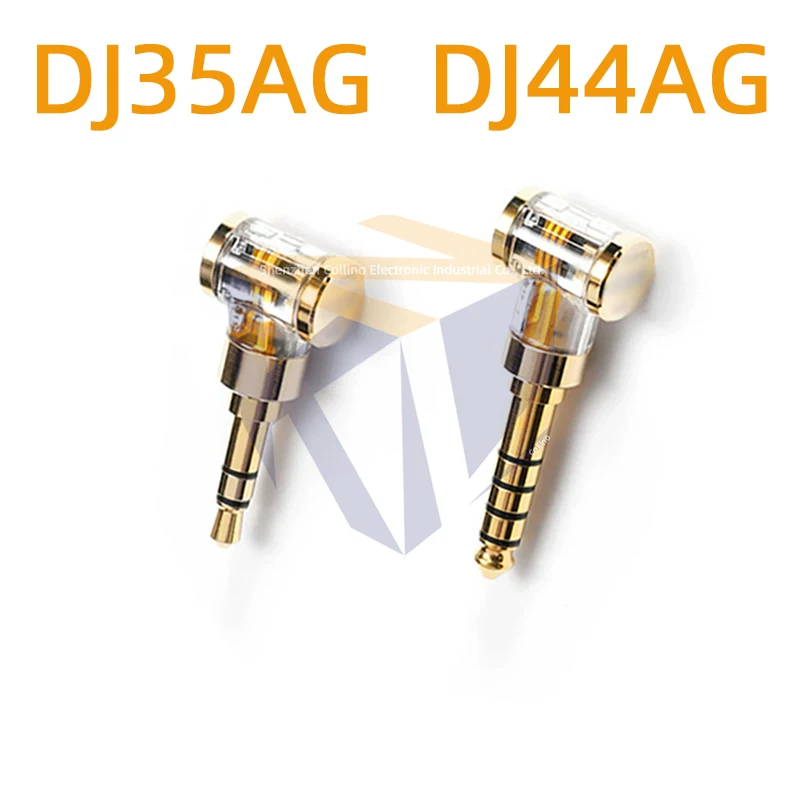 1個-セット-dj35ag-dj44ag-アップグレード版-金色イヤホンアダプター-25mm-バランス接続（メス）-35mm-44mm