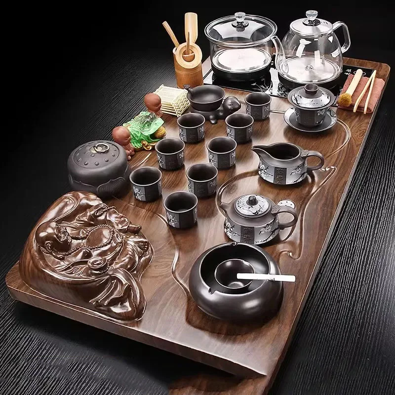 dh-Nordic Wood Plates For Food Tea Tray Accessories Plate Storage Living Room Tea Tray Desk Valet Bandeja Madera Home Products