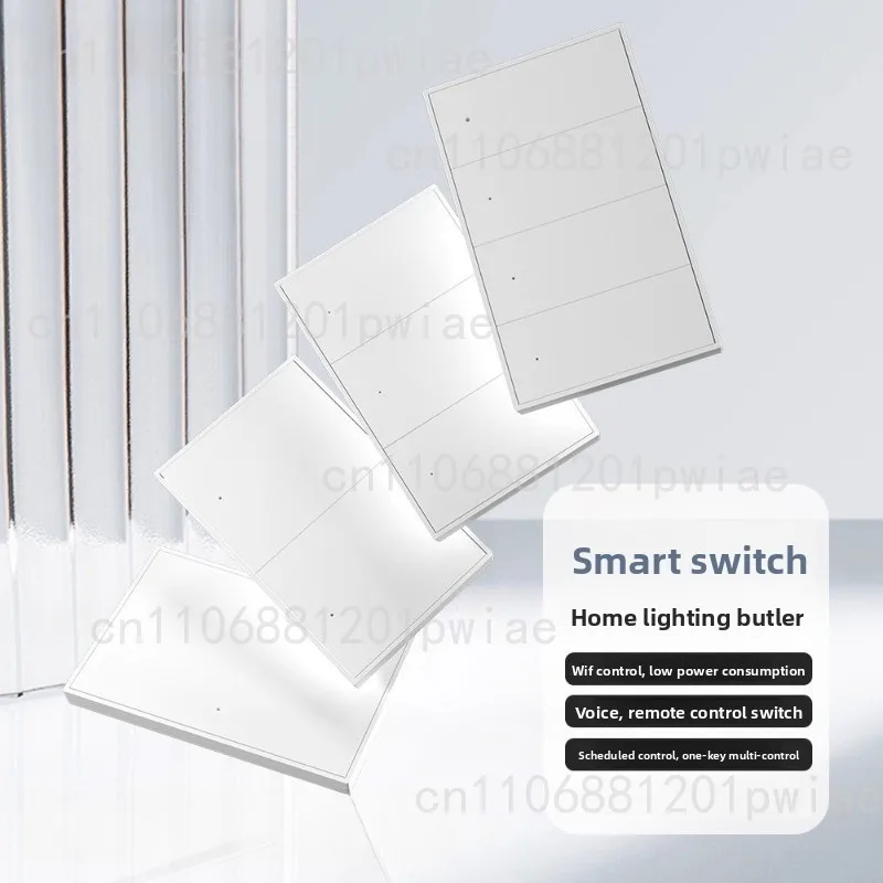 Smart Wall Light Switch Intelligent Switch Control Panel Type 118 Switch, Single Zero Fire